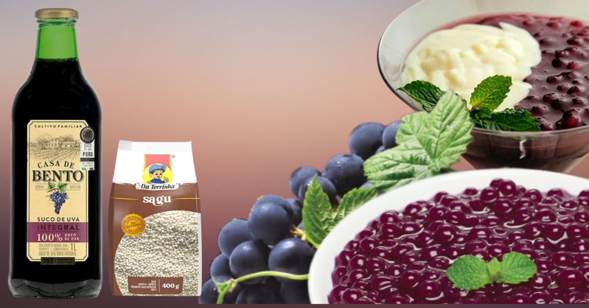 Sagu com Suco de Uva - Sobremesa Tradicional Gaúcha | Link Brazil