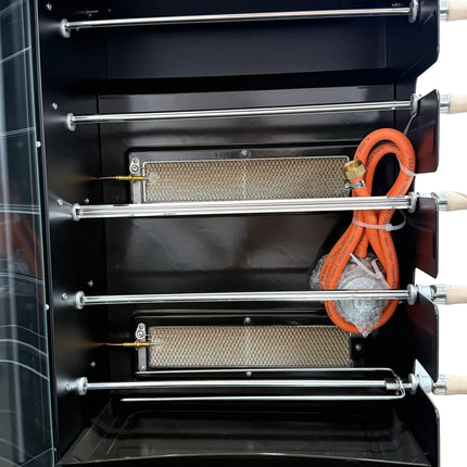 Churrasqueira a Gás Link Brazil com 5 Espetos Automáticos de Aço Inoxidável