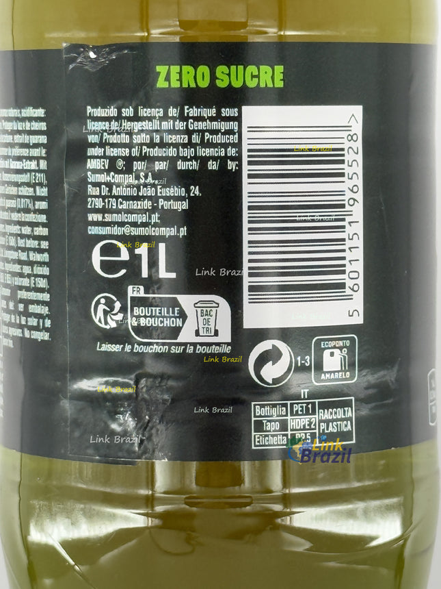 Guaraná Antarctica Zero 1L