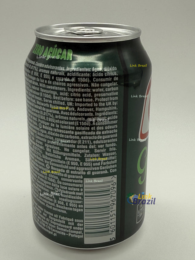 Guaraná Antarctica Lata Zero 350ml