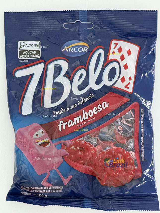 Bala 7 Belo Framboesa 100g