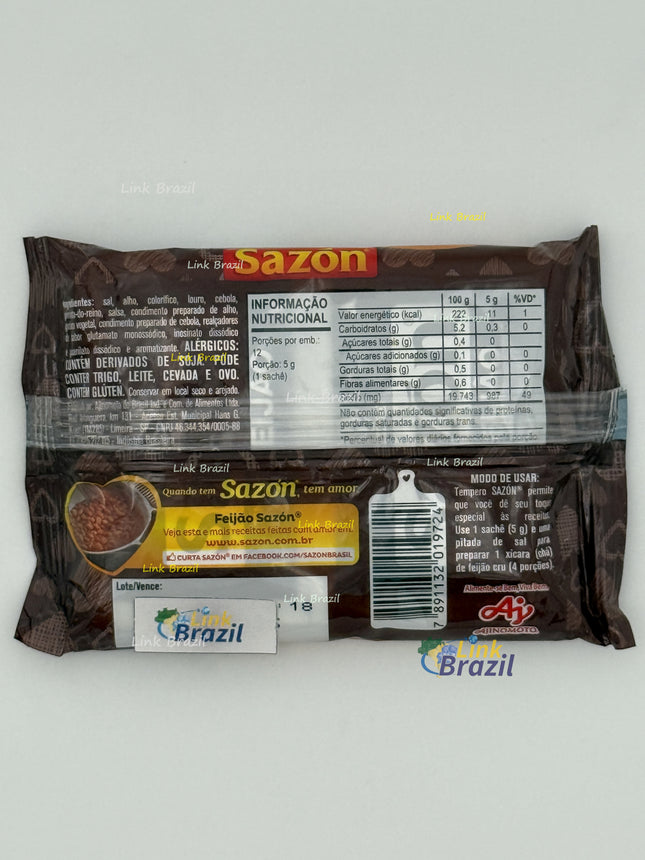 Sazon caldo de Feijão (Marrom) 60g