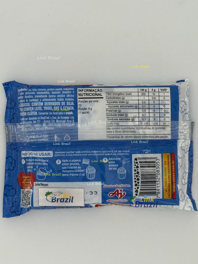 Sazon Pipoca Manteiga 60g