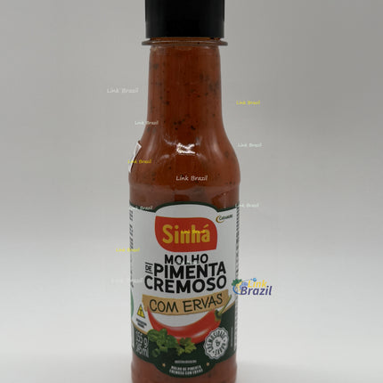 Molho de Pimenta Cremoso com Ervas Sinhá 145ml