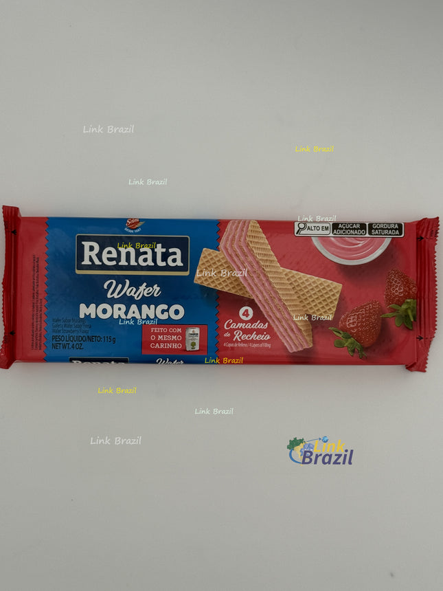 Biscoito Wafer Morango Renata 115g