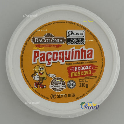 Paçoca de Amendoim Rolha com Açucar Mascavo 210g