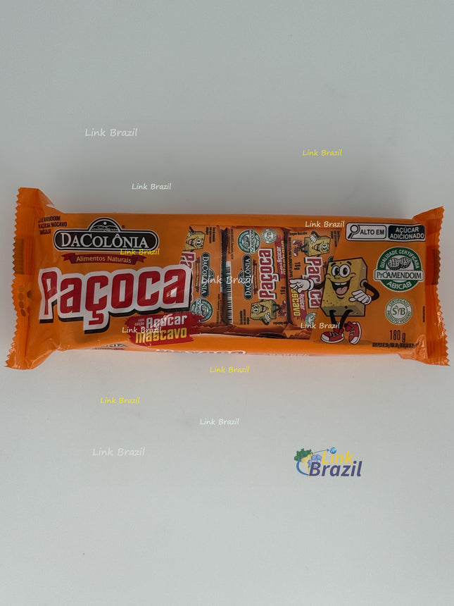 Paçoca de Amendoim Retangular com Açucar Mascavo 180g