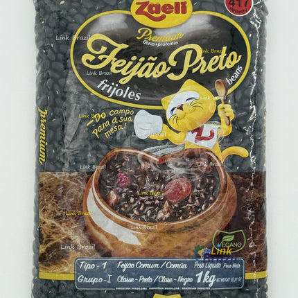 Feijão Preto Tipo 1 Premium Zaeli 1Kg