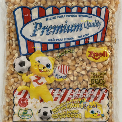Milho de Pipoca Premium Zaeli 500g