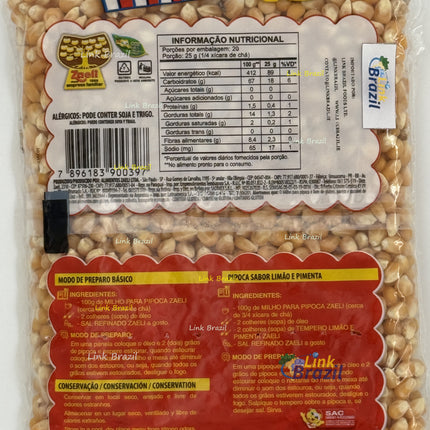 Milho de Pipoca Premium Zaeli 500g