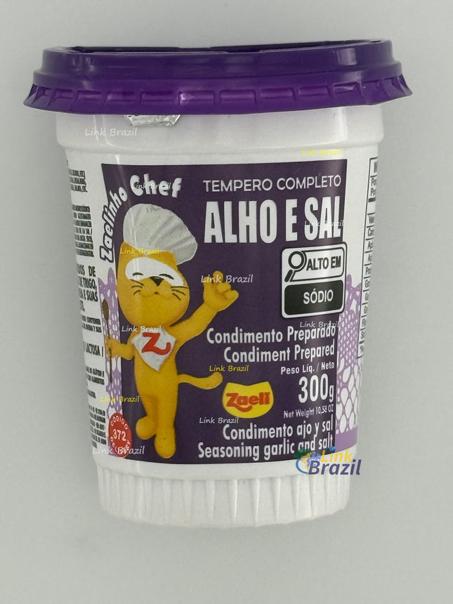 Tempero Completo Alho e Sal Zaeli 300g