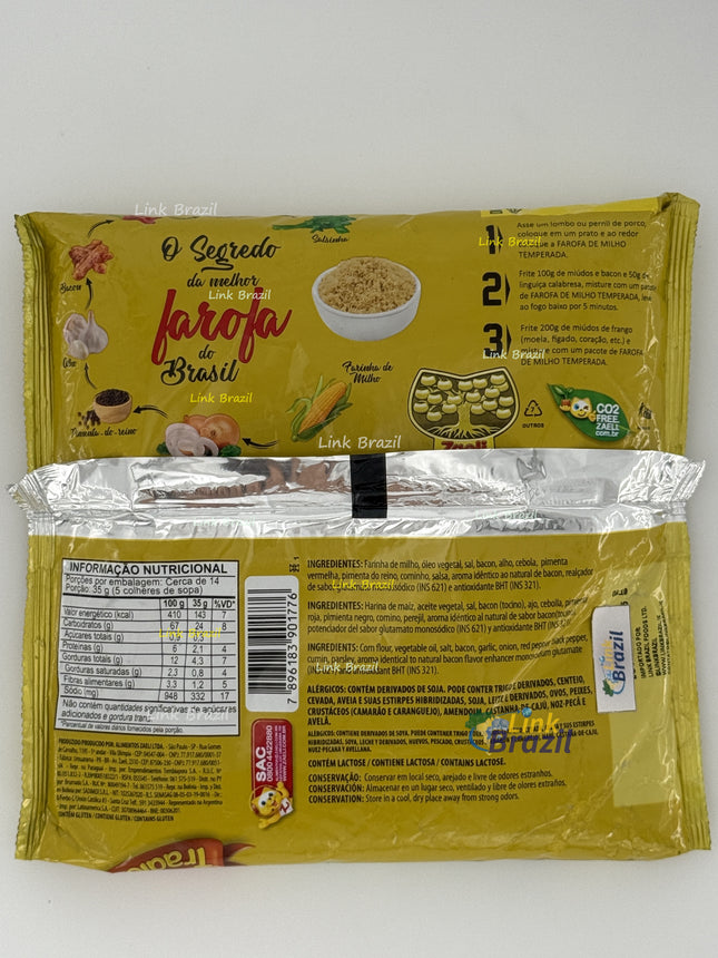 Farofa de Milho Tradicional Crocante Zaeli 500g