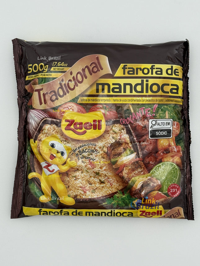 Farofa de Mandioca Tradicional Zaeli 500g