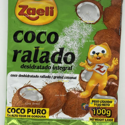 Coco Ralado Desidratado Zaeli 100g