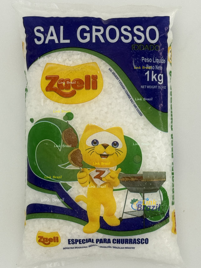 Sal Grosso para Churrasco Zaeli 1Kg