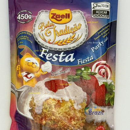 Mistura para Bolo Festa - Pão de Ló  Zaeli 450g