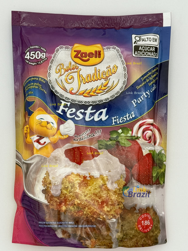 Mistura para Bolo Festa - Pão de Ló  Zaeli 450g