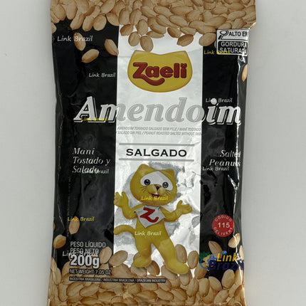 Amendoim Salgado Tostado Zaeli 200g