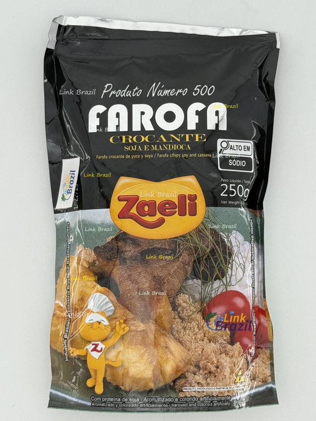 Farofa Crocante Soja e Mandioca Zaeli 250g