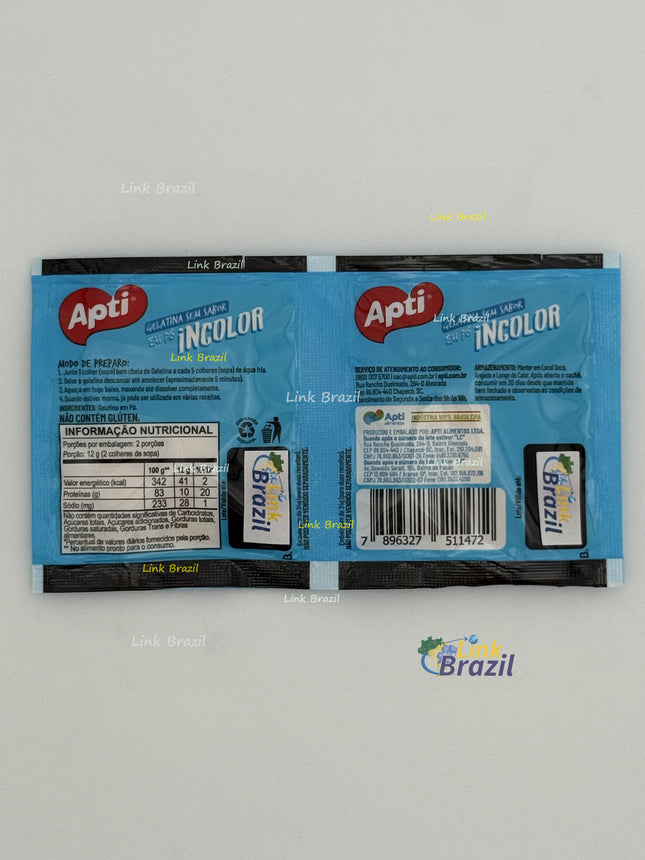 Gelatina sem Sabor em Pó Incolor Apti 24g