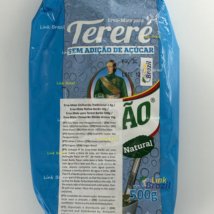 Erva Tererê Natural 500g Barão
