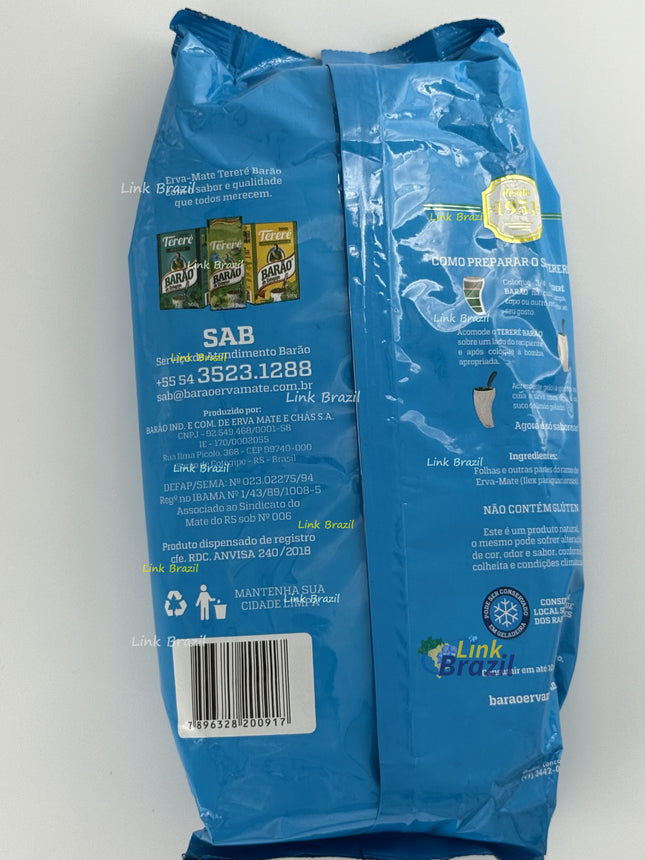 Erva Tererê Natural 500g Barão