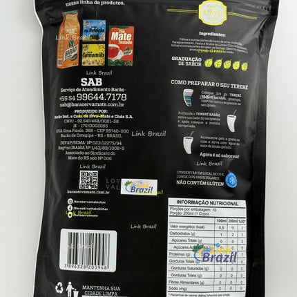 Erva Tererê Menta & Limão 500g Barão