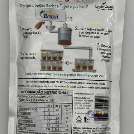 Feijão Carioca Pronto para Servir Fugini 250g