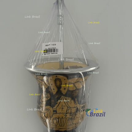 Cuia e Bomba para Chimarrão Ref 103