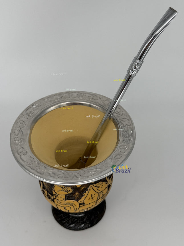 Cuia e Bomba para Chimarrão Ref 103