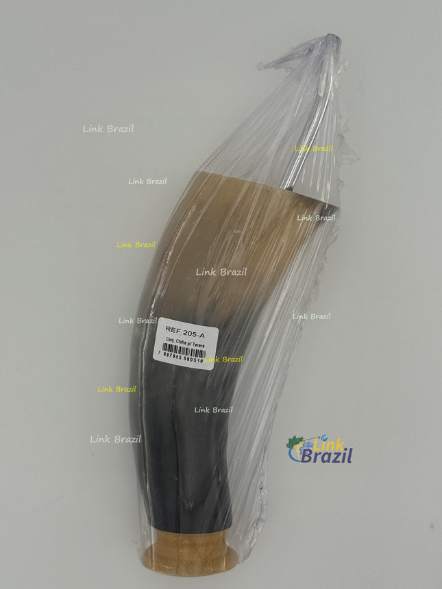 Conjunto Cuia para Tereré Chifre com Base e Bomba