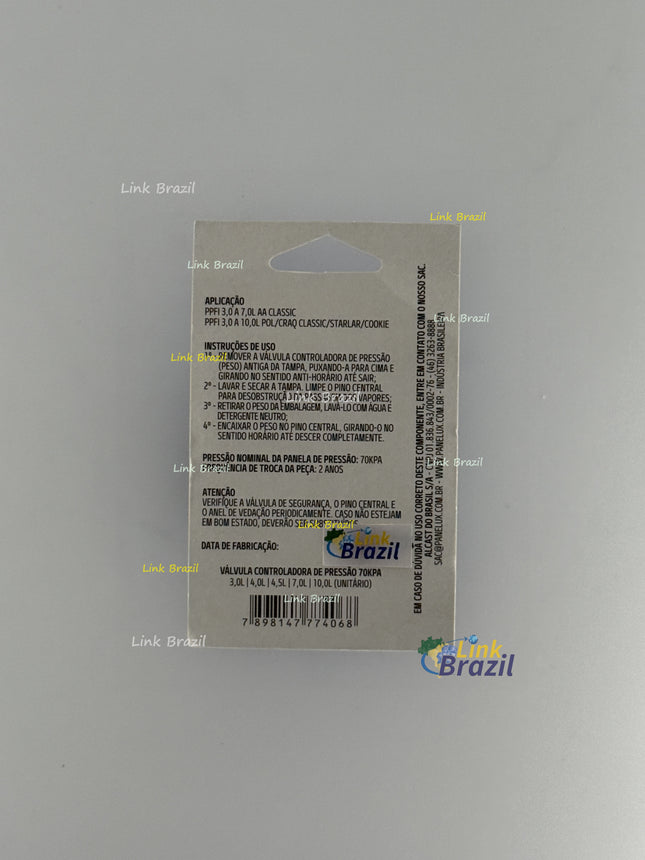 Válvula Controladora de Pressão 70KPA