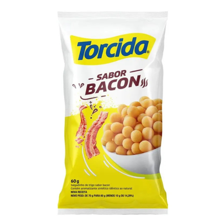 Salgadinho Torcida Sabor Bacon 60g Link Brazil