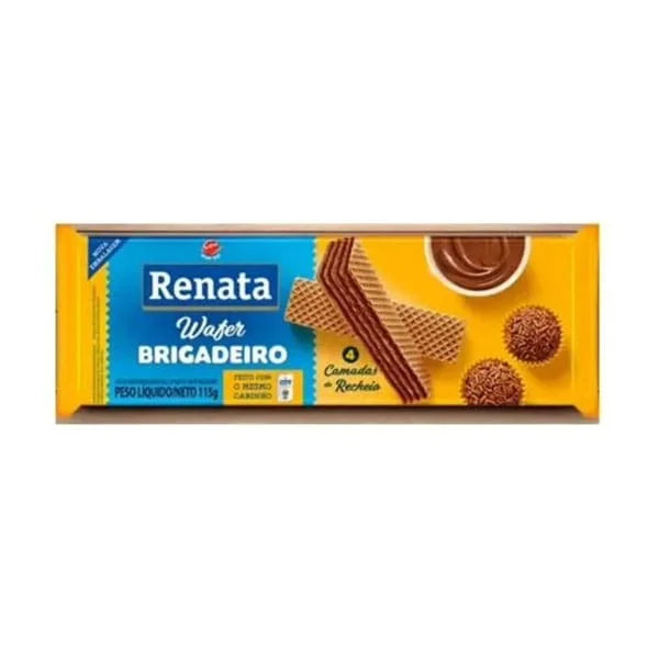 Biscoito Wafer Brigadeiro Renata 115g